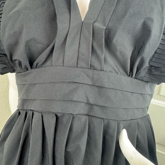 The Impeccable Pig Black Ruched Tiered Mini Dress - Picture 9 of 17